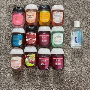 Bath & Body Works Hand Sanitizer Set - Pink, Red, Orange, Green